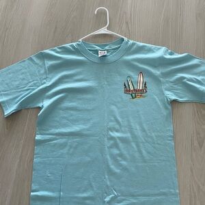 Jimmy Buffett 2007 Concert Aqua Surfboard Graphic Tee